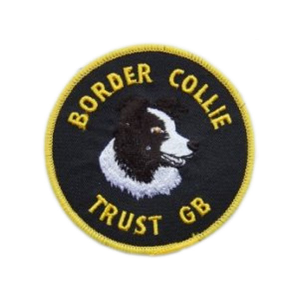 Border Collie Trust GB Black Sew on Badge