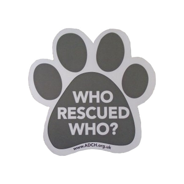 ''Who Rescued Who?'' Fridge Magnet