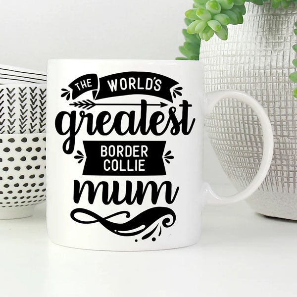 The Worlds Greatest Border Collie Mum Mug