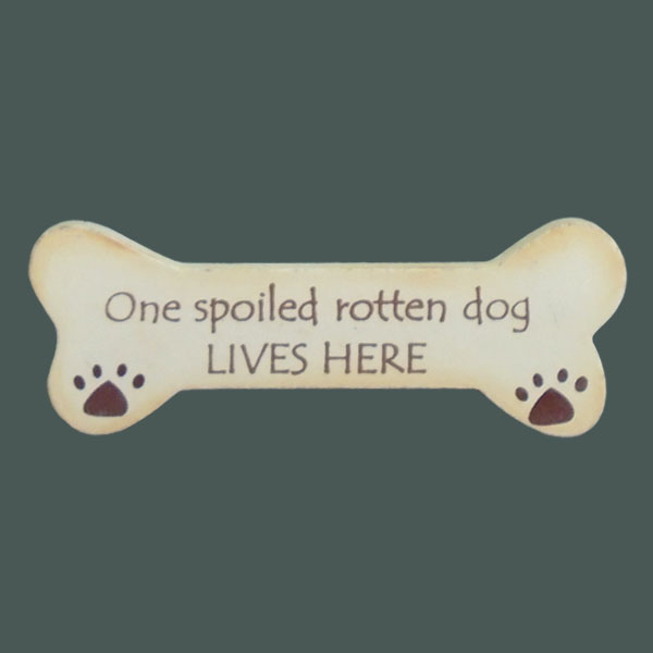 Wooden Dog Bone Magnets