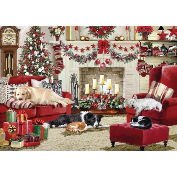 Fireside Pets 1000 Piece Jigsaw Puzzle