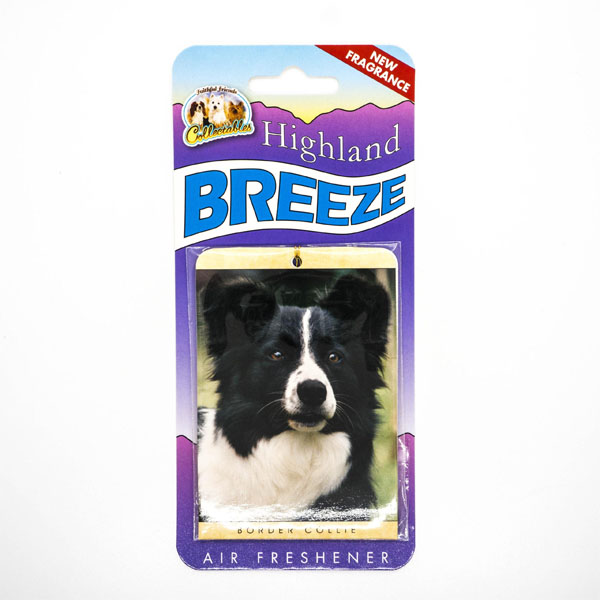 Highland Breeze Border Collie Air Freshener