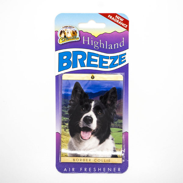 Highland Breeze Border Collie Air Freshener