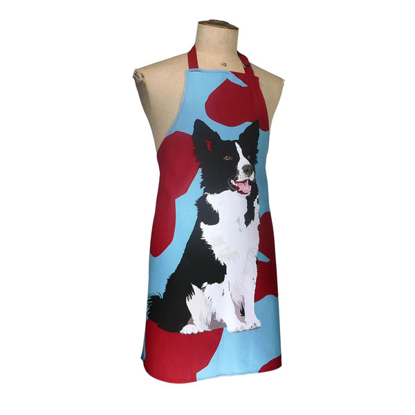 Leslie Gerry Border Collie Apron