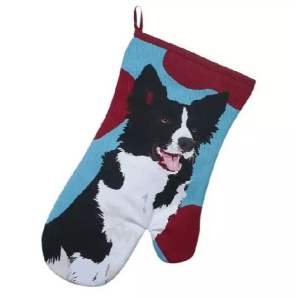 Leslie Gerry Border Collie Oven Glove