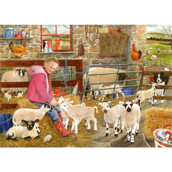 Mary`s Little Lambs 500 XL Piece Jigsaw Puzzle