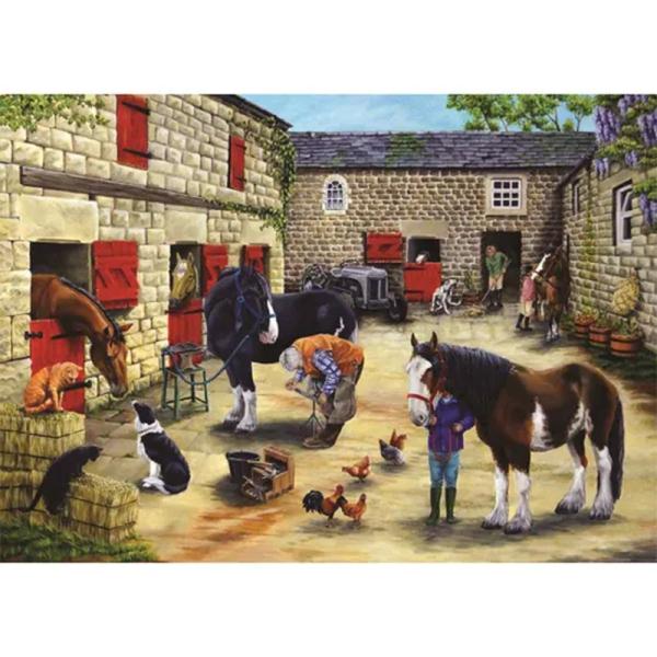 Farrier's Visit 500 XL Piece Jigsaw Puzzle