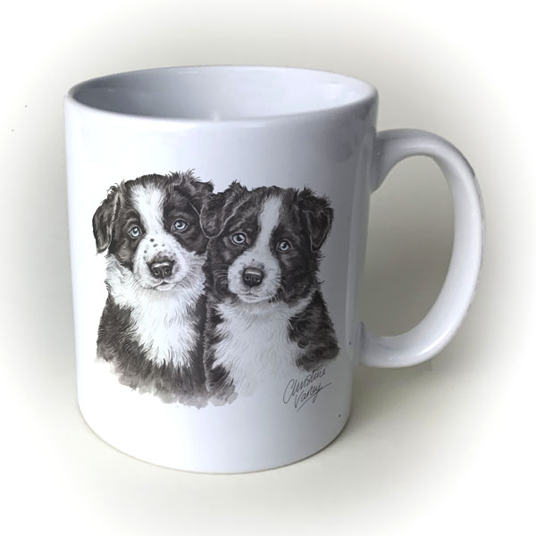 Border Collie Puppies Mug