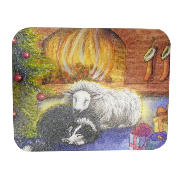 ''Collie & Ewe'' Large Coaster