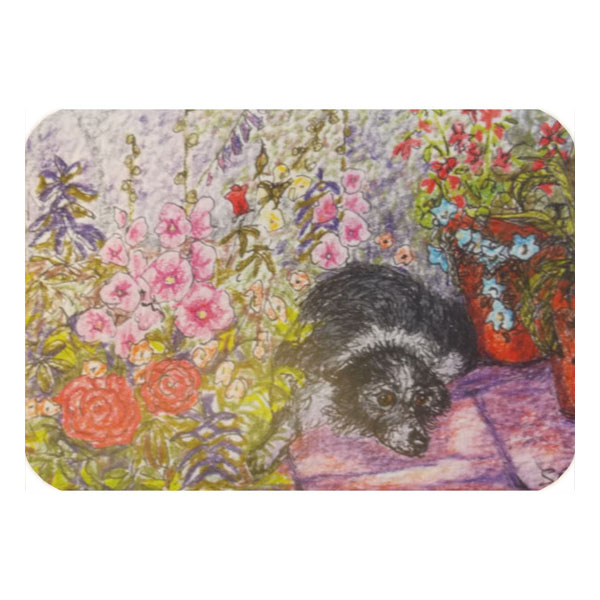 ''Just Another Flower in The Garden'' Large Coaster