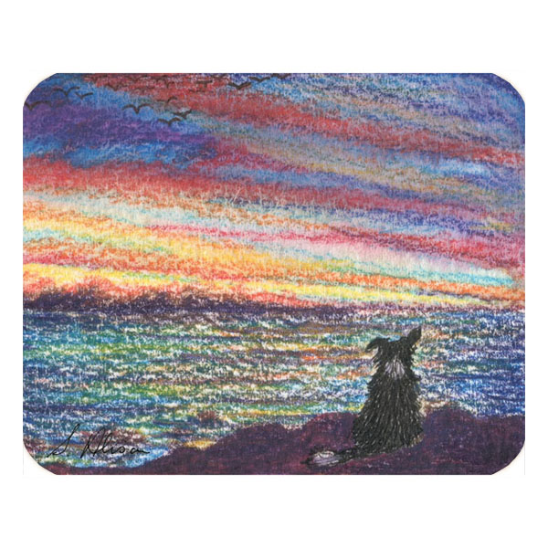 ''Thoughts Across The Water'' Large Coaster