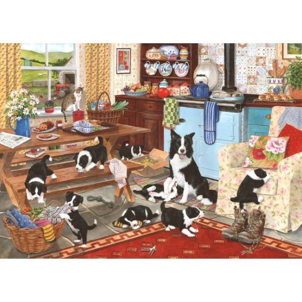 Collie Wobbles 1000 Piece Jigsaw Puzzle