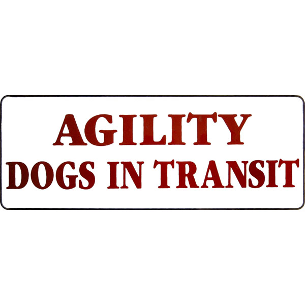 ''Agility Dogs In Transit'' Sticker