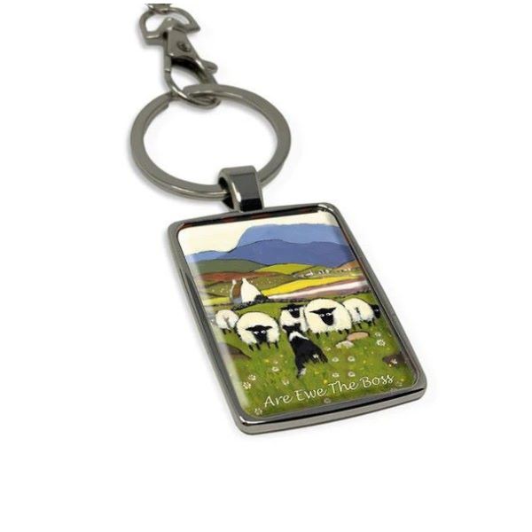 ''Are Ewe The Boss'' Keyring